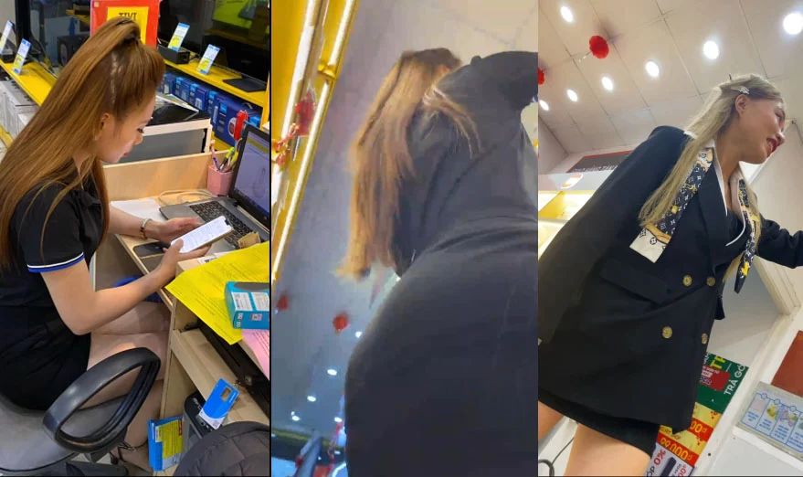 Quay lén nhân viên TGDD cực xinh chân dài – Việt Nam